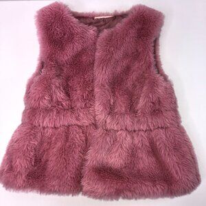 TODDLER Girls Winter Faux Fur Vest 2t
